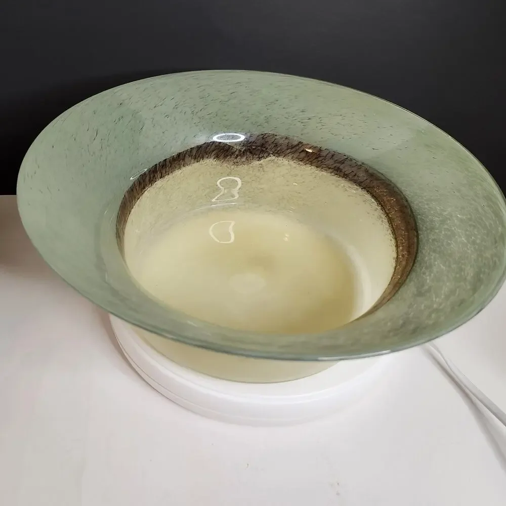NWOB Vintage PartyLite Tranquility Glass Bowl Multi Use Southwestern Cottagecore - Picture 7 of 14